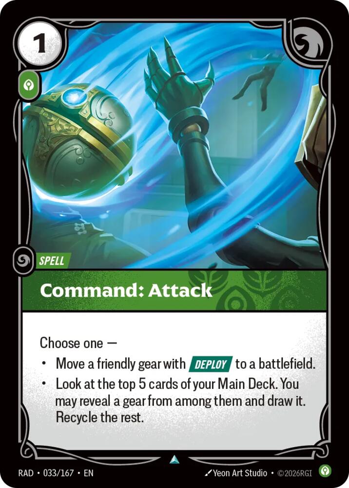 Command Attack 033/167 (Radiance)  | Good Games Morley