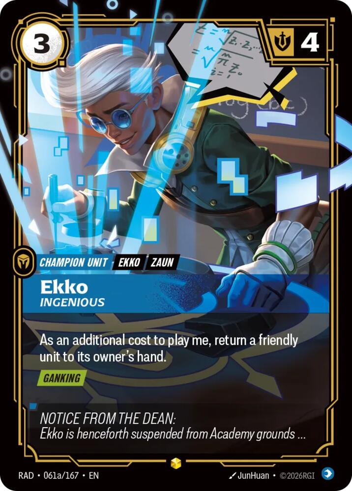 Ekko - Ingenious 061a/167 (Radiance)  - Foil | Good Games Morley