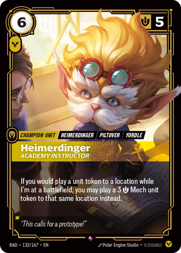 Heimerdinger - Academy Instructor 132/167 (Radiance)  - Foil | Good Games Morley