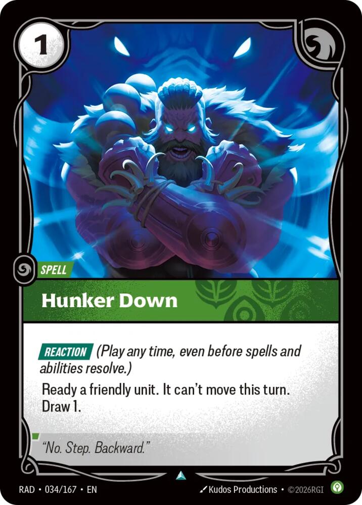 Hunker Down 034/167 (Radiance)  | Good Games Morley