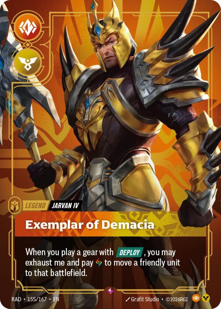 Jarvan IV - Exemplar of Demacia 155/167 (Radiance)  - Foil | Good Games Morley