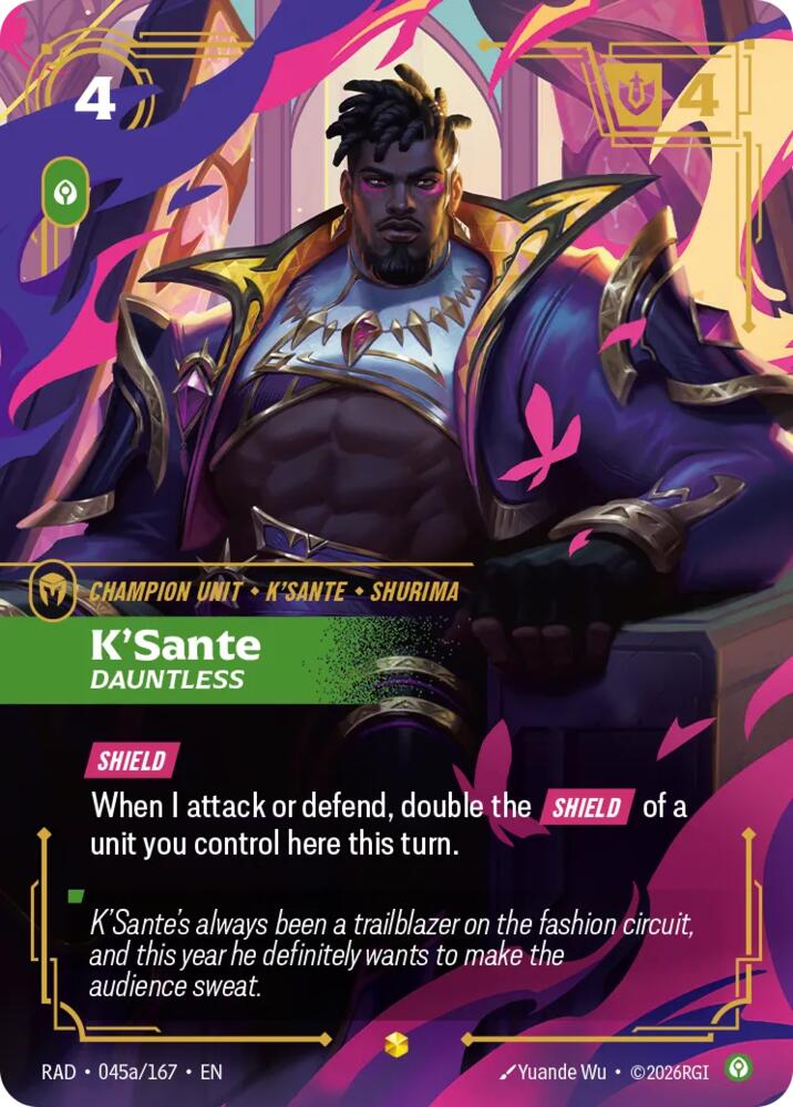 K'Sante - Dauntless 045a/167 (Radiance)  - Foil | Good Games Morley