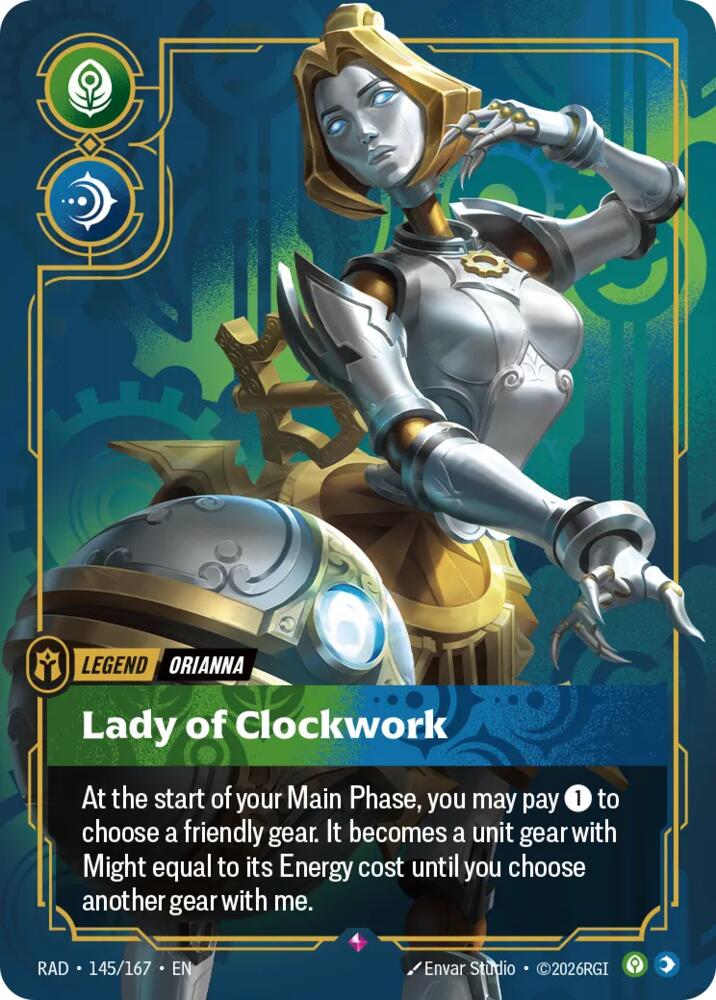 Orianna - Lady of Clockwork 145/167 (Radiance)  - Foil | Good Games Morley
