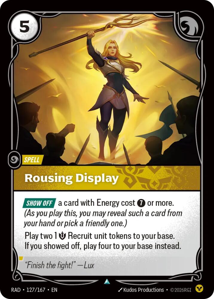 Rousing Display 127/167 (Radiance)  | Good Games Morley