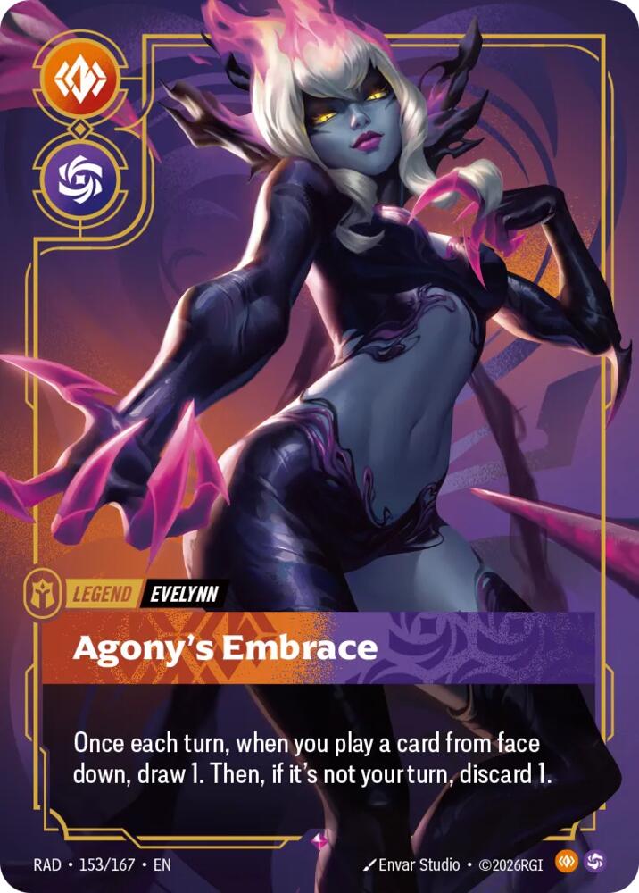 Evelynn - Agony's Embrace 153/167 (Radiance)  - Foil | Good Games Morley