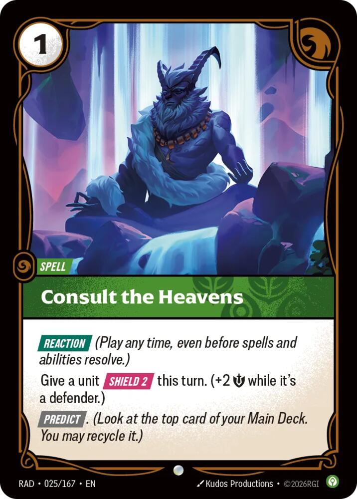 Consult the Heavens 025/167 (Radiance)  | Good Games Morley
