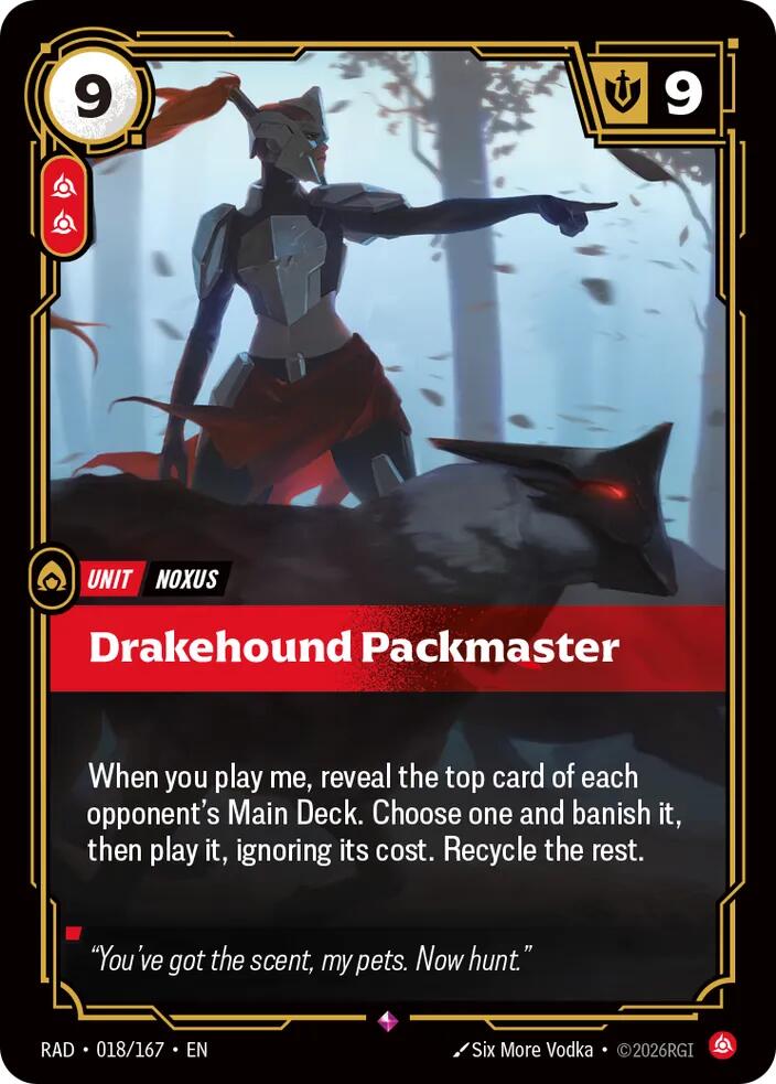 Drakehound Packmaster 018/167 (Radiance)  - Foil | Good Games Morley