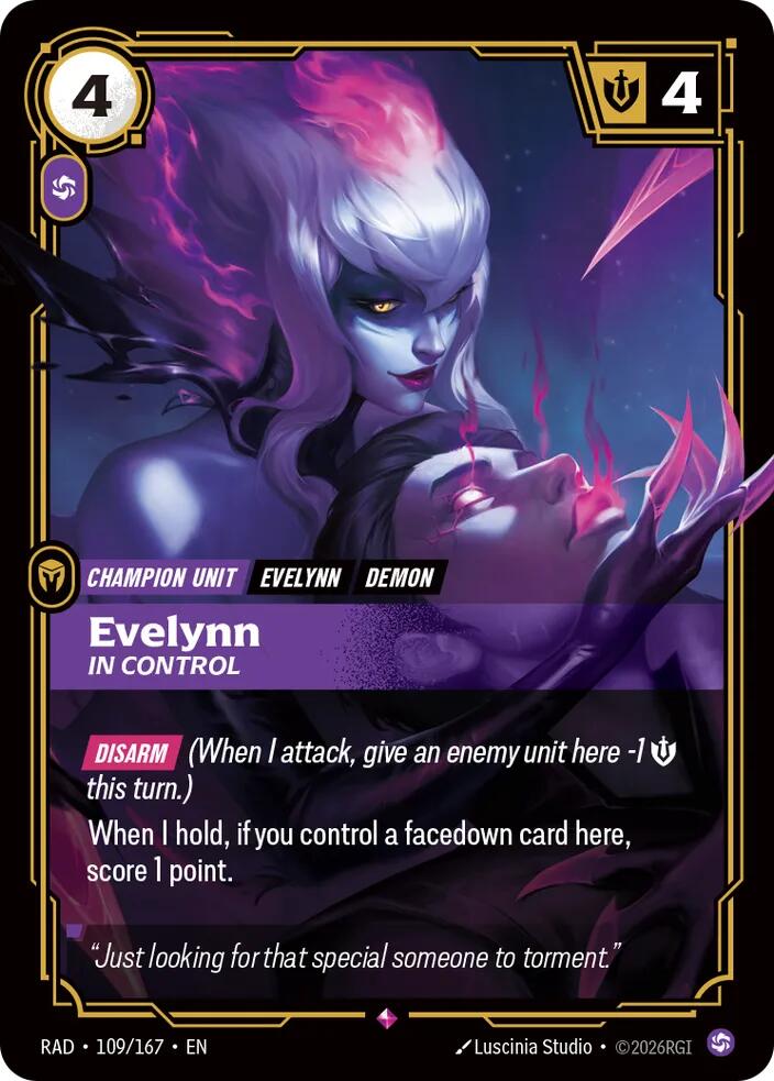 Evelynn - In Control 109/167 (Radiance)  - Foil | Good Games Morley