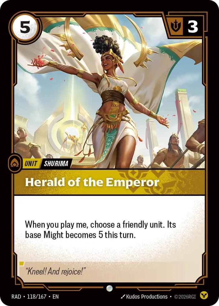 Herald of the Emperor 118/167 (Radiance)  | Good Games Morley
