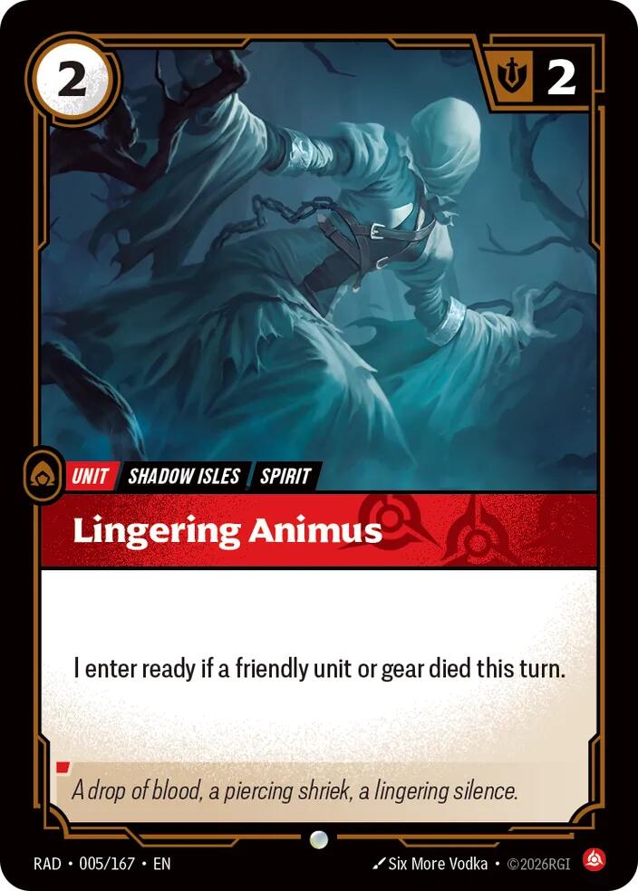 Lingering Animus 005/167 (Radiance)  | Good Games Morley