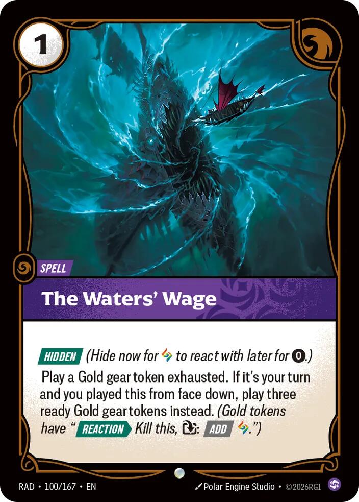 The Waters' Wage 100/167 (Radiance)  | Good Games Morley