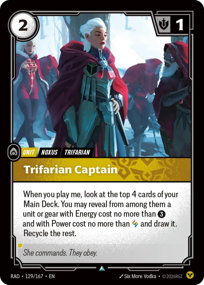 Trifarian Captain 129/167 (Radiance)  | Good Games Morley