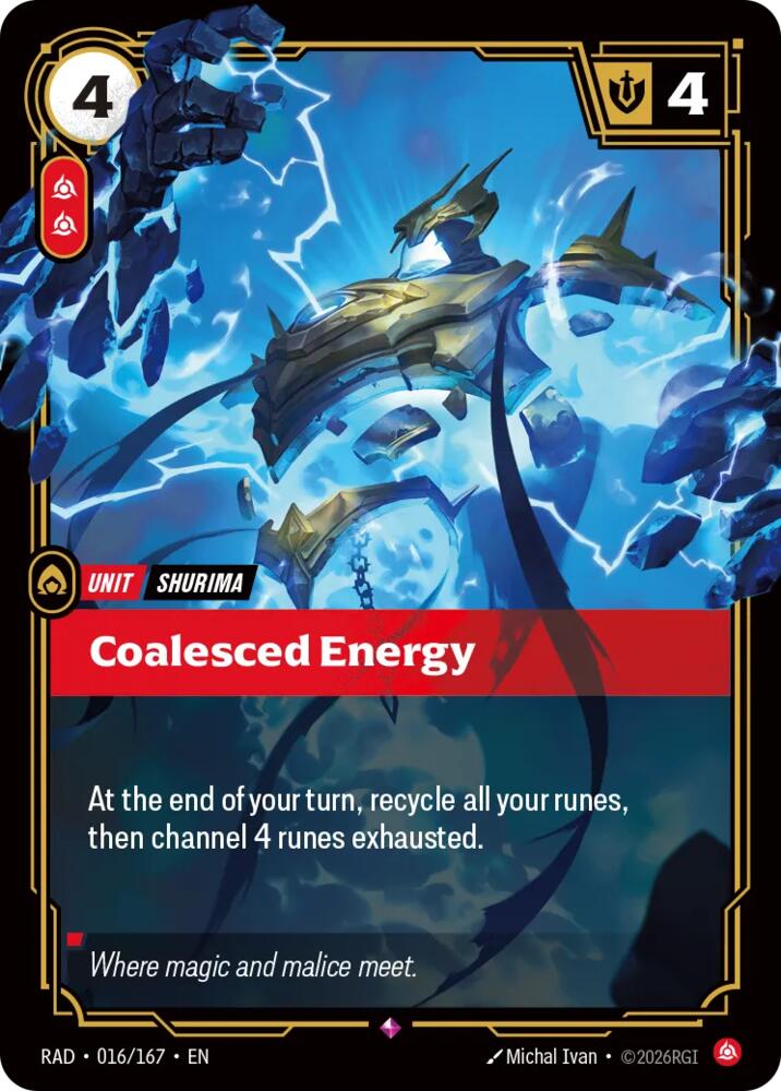 Coalesced Energy 016/167 (Radiance)  - Foil | Good Games Morley