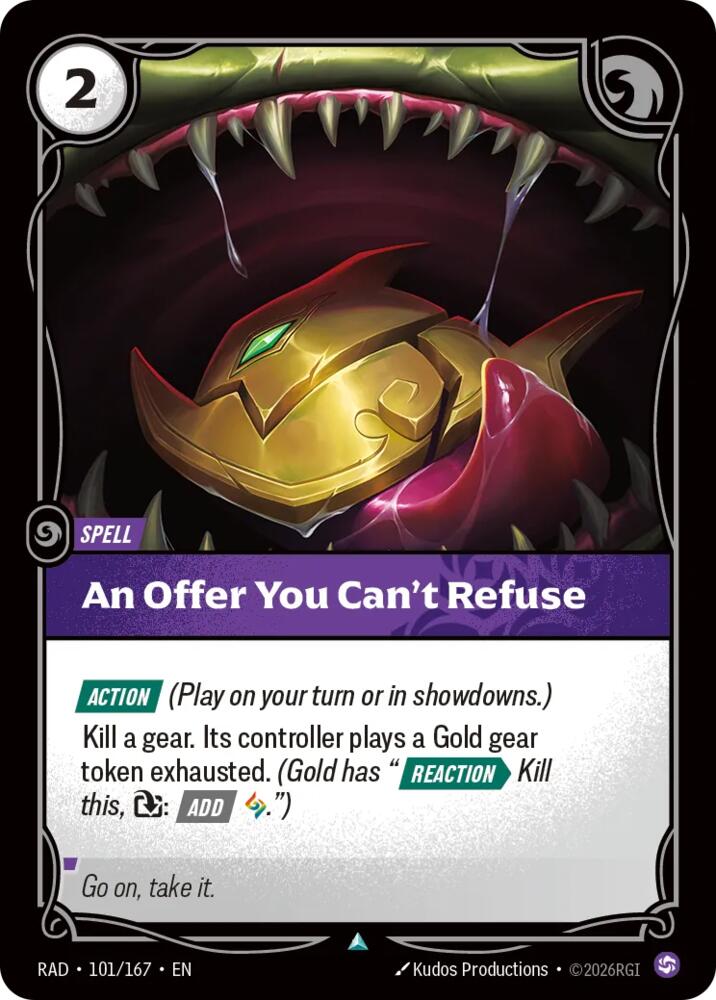 An Offer You Can't Refuse 101/167 (Radiance)  - Foil | Good Games Morley