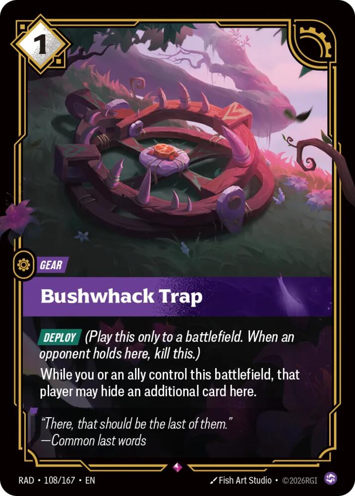 Bushwhack Trap 108/167 (Radiance)  - Foil | Good Games Morley