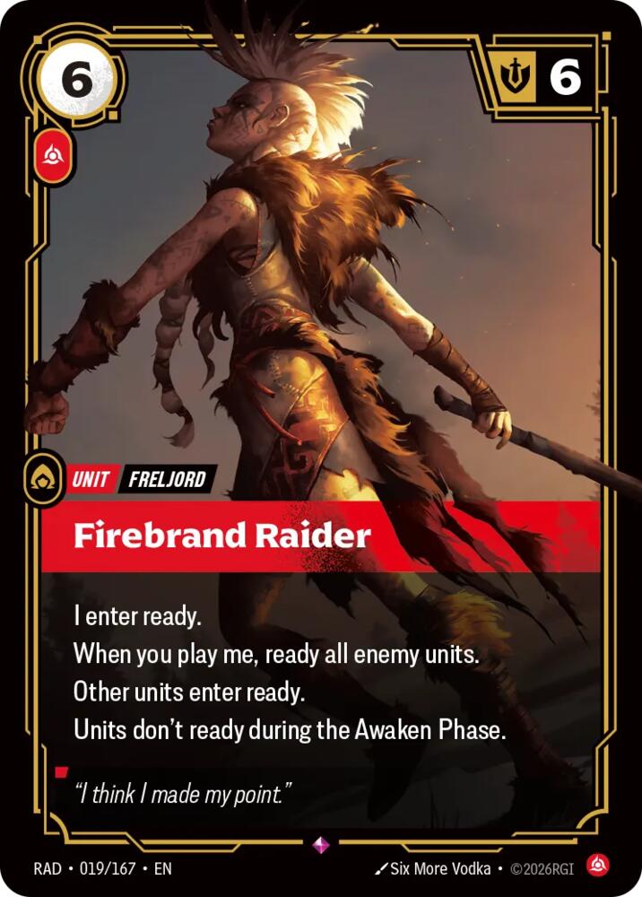 Firebrand Raider 019/167 (Radiance)  - Foil | Good Games Morley