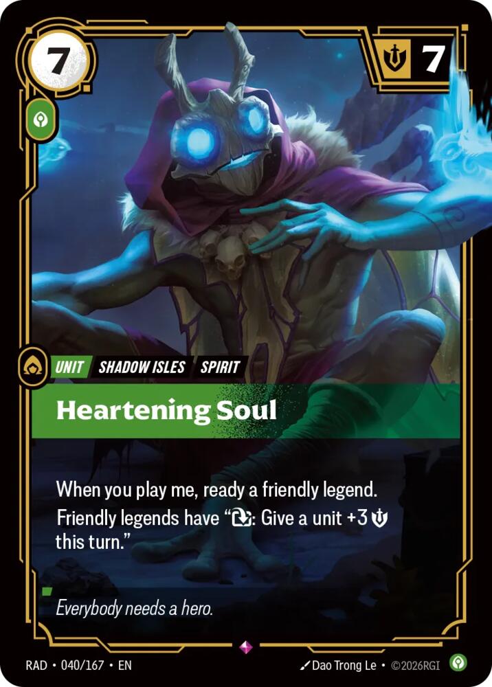 Heartening Soul 040/167 (Radiance)  - Foil | Good Games Morley