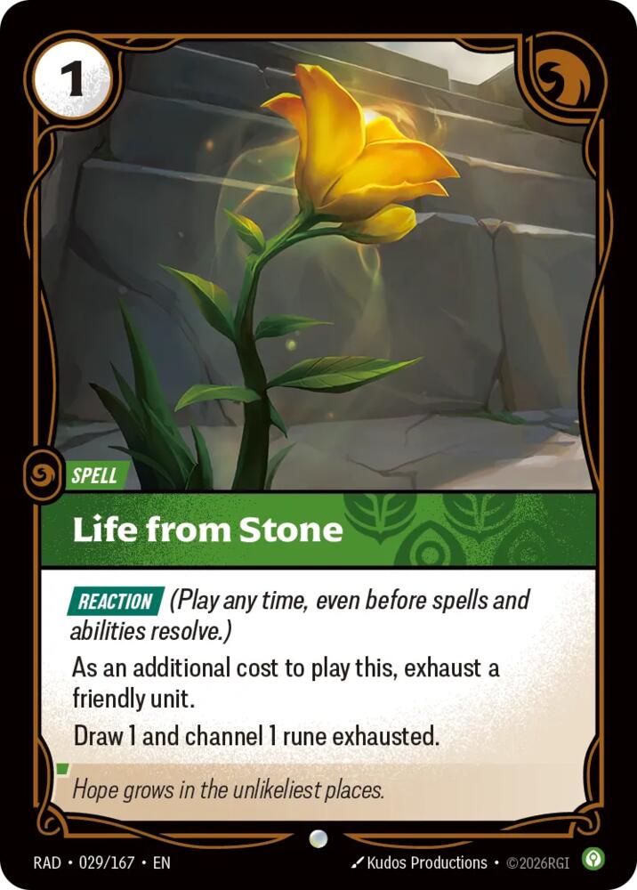 Life from Stone 029/167 (Radiance)  | Good Games Morley