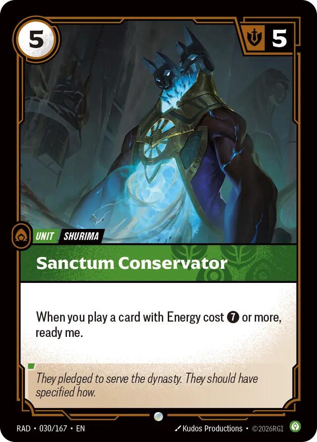 Sanctum Conservator 030/167 (Radiance)  | Good Games Morley