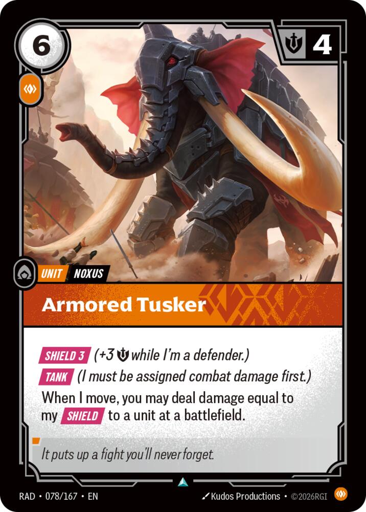 Armored Tusker 078/167 (Radiance)  | Good Games Morley