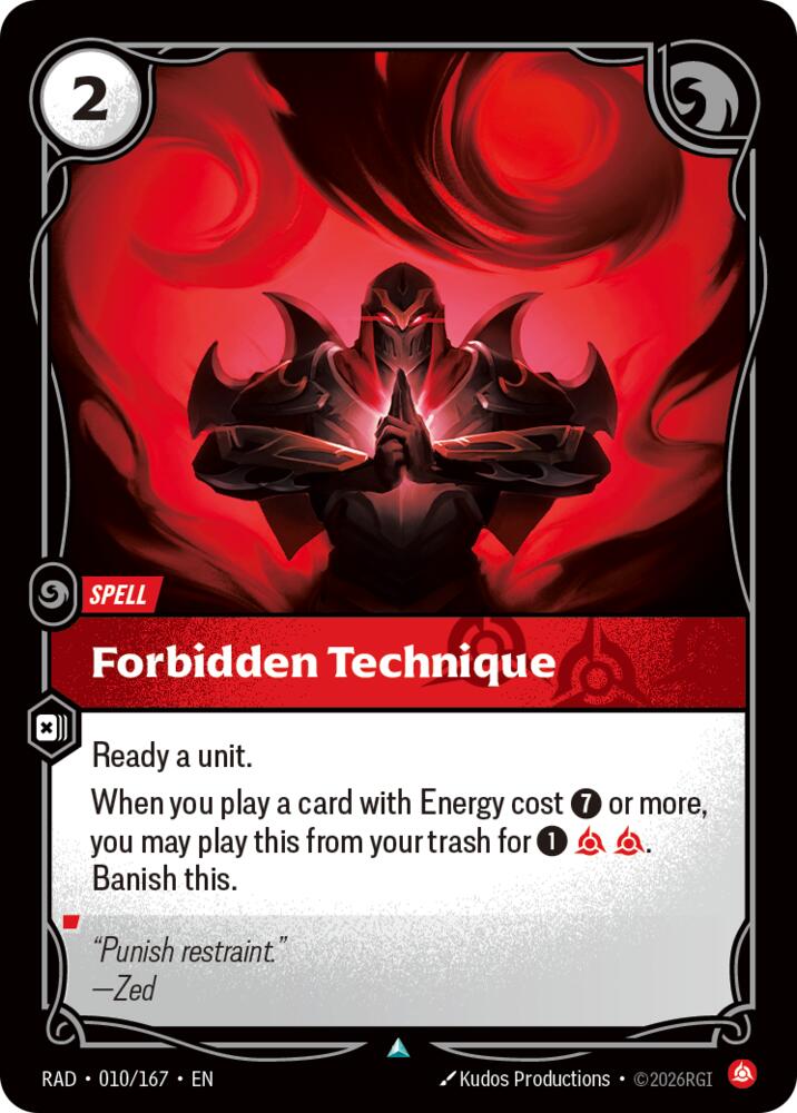 Forbidden Technique 010/167 (Radiance)  | Good Games Morley