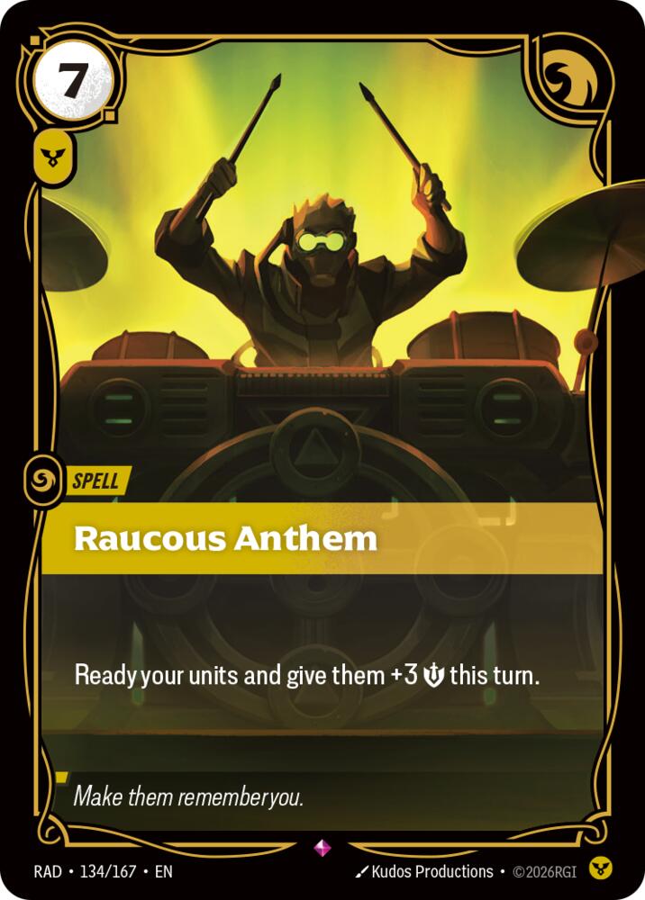 Raucous Anthem 134/167 (Radiance)  - Foil | Good Games Morley