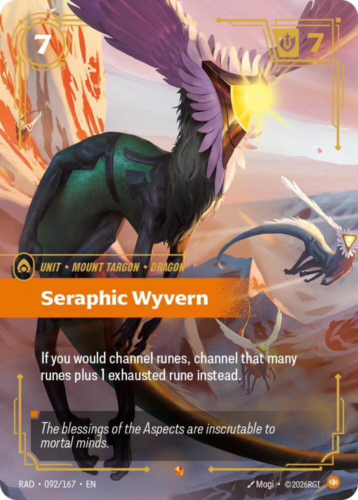 Seraphic Wyvern 092/167 (Radiance)  - Foil | Good Games Morley