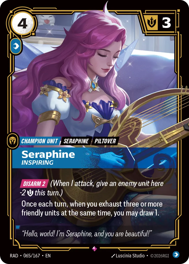Seraphine - Inspiring 065/167 (Radiance)  - Foil | Good Games Morley
