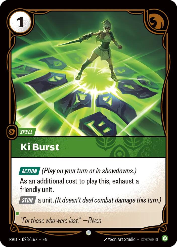 Ki Burst 028/167 (Radiance)  - Foil | Good Games Morley