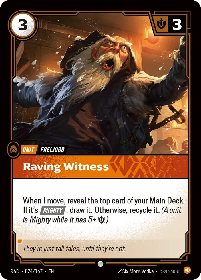 Raving Witness 074/167 (Radiance)  - Foil | Good Games Morley