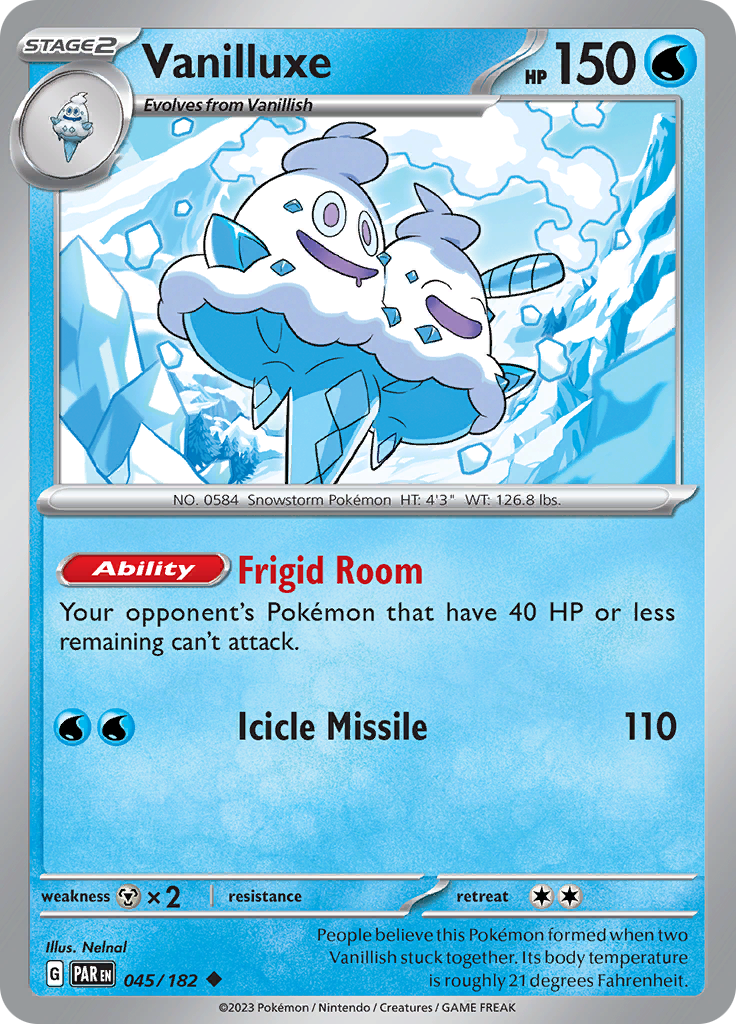 Vanilluxe (045/182) [Scarlet & Violet: Paradox Rift] | Good Games Morley