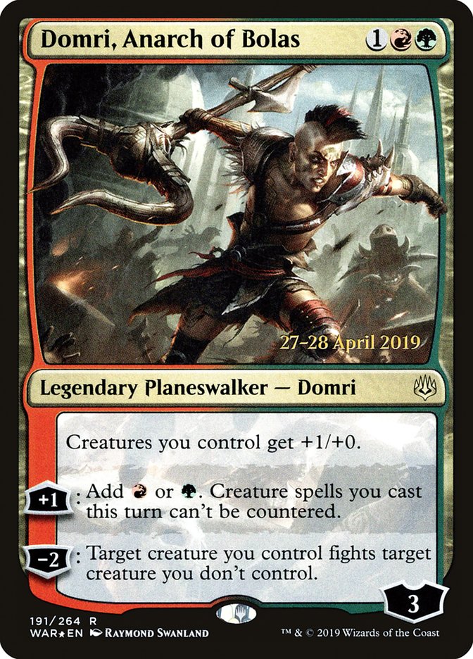 Domri, Anarch of Bolas [War of the Spark Prerelease Promos] | Good Games Morley