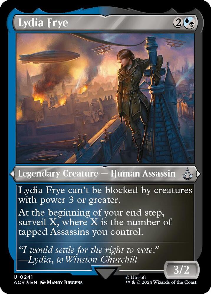 Lydia Frye 241 (Universes Beyond: Assassin's Creed)  - Etched Foil | Good Games Morley