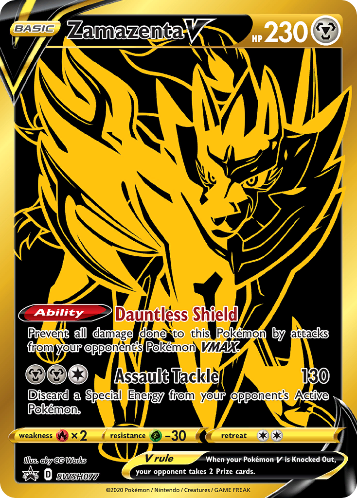 Zamazenta V (SWSH077) [Sword & Shield: Black Star Promos] | Good Games Morley