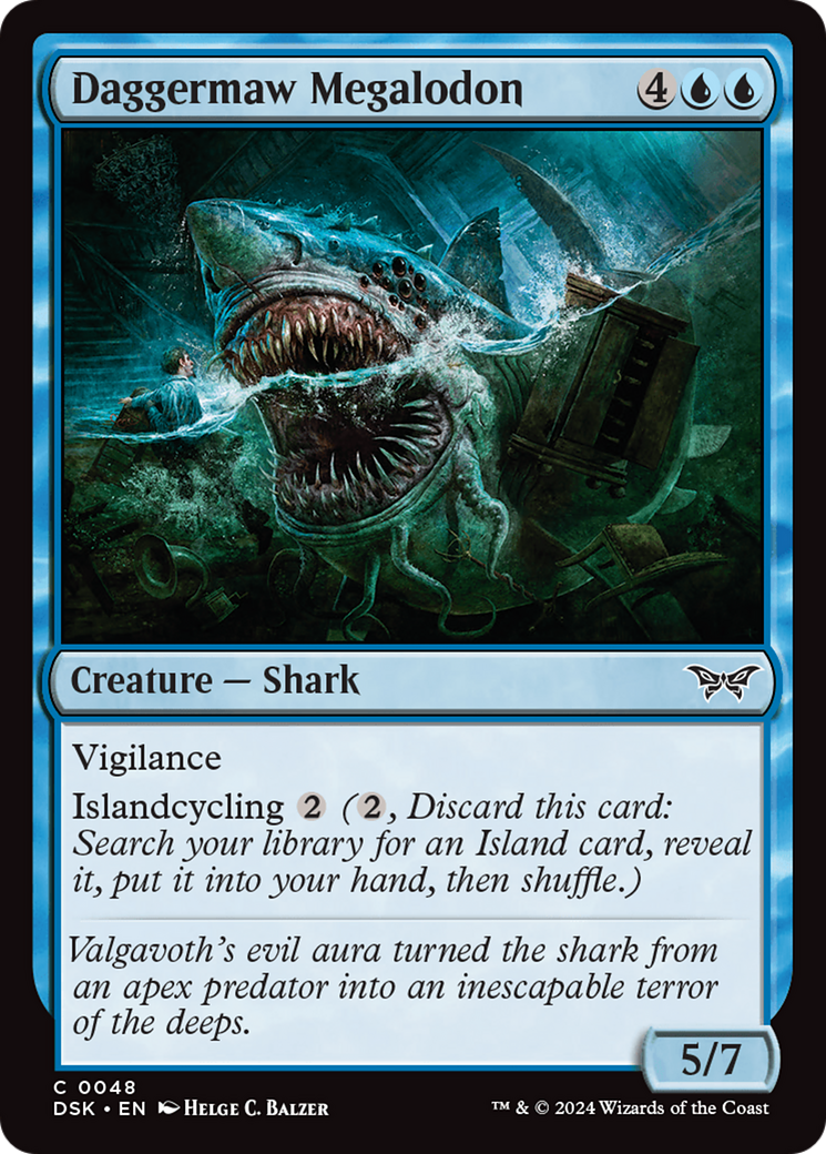 Daggermaw Megalodon [Duskmourn: House of Horror] | Good Games Morley