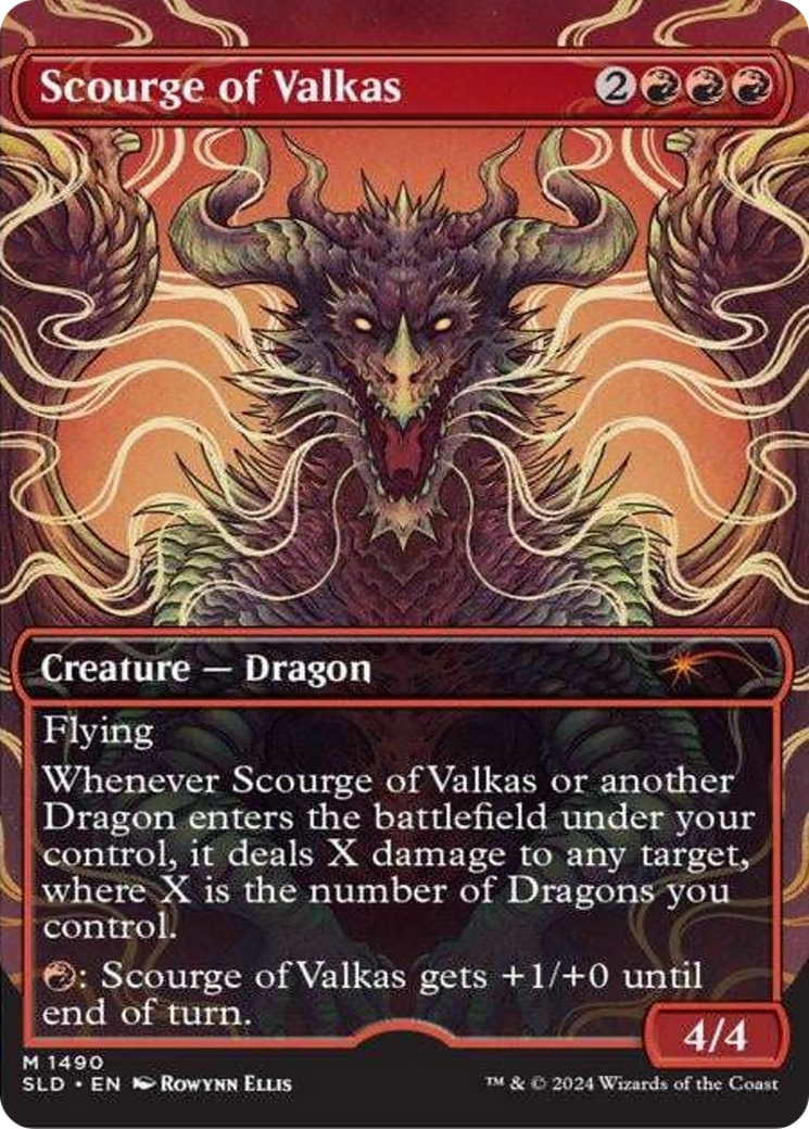 Scourge of Valkas (Rainbow Foil) [Secret Lair Drop Series] | Good Games Morley