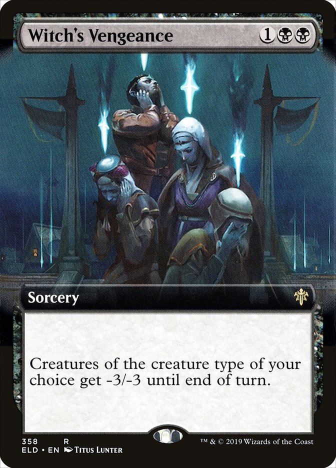 Witch's Vengeance (Extended Art) [Throne of Eldraine] | Good Games Morley
