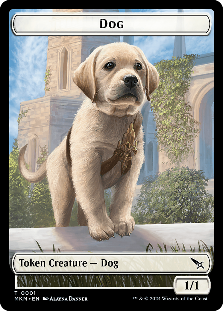 Dog Token [Murders at Karlov Manor Tokens] | Good Games Morley
