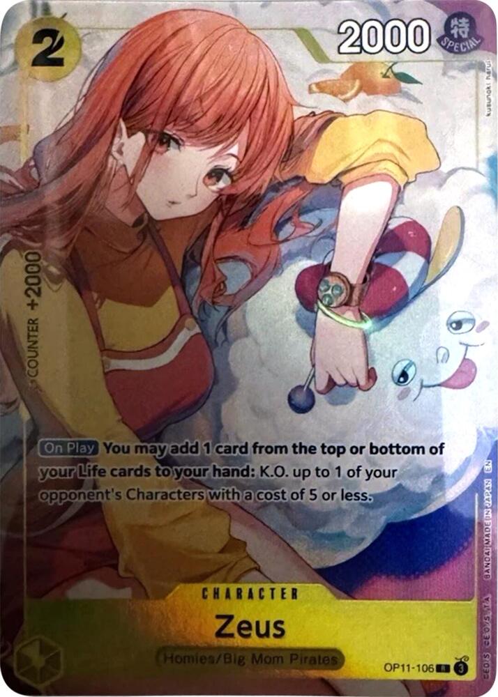 Zeus (Official Playmat Bandai Card Games Fest 24-25 Edition) OP11-106 (One Piece Promotion Cards)  - Foil | Good Games Morley