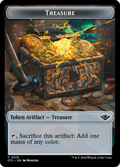 Treasure // Angel Double-Sided Token [Outlaws of Thunder Junction Tokens] | Good Games Morley