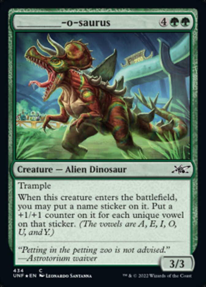 _____-o-saurus (Galaxy Foil) [Unfinity] | Good Games Morley