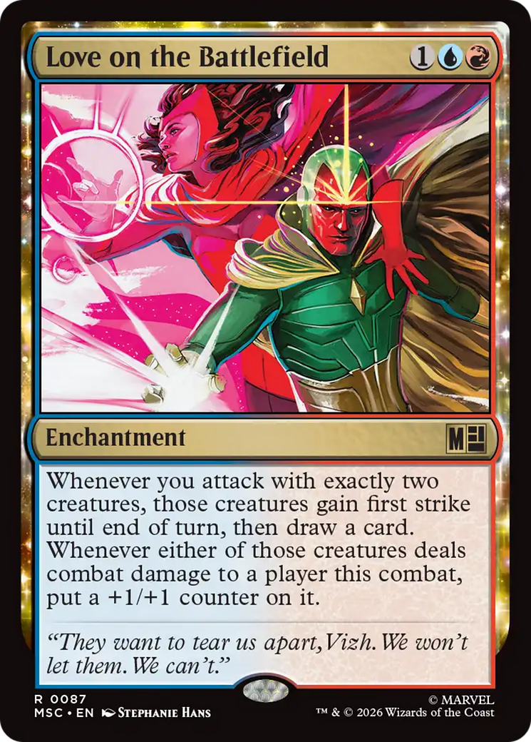 Love on the Battlefield (Surge Foil) [Marvel Super Heroes Commander] | Good Games Morley