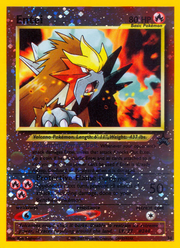 Entei (34) [Wizards of the Coast: Black Star Promos] | Good Games Morley