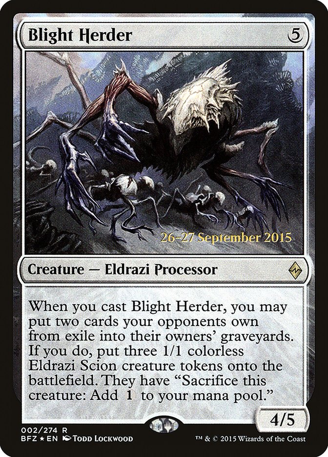 Blight Herder [Battle for Zendikar Prerelease Promos] | Good Games Morley
