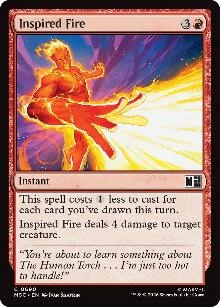 Inspired Fire [Marvel Super Heroes Commander] | Good Games Morley