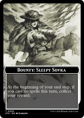 Bounty: Sleepy Sovka // Bounty Rules Double-Sided Token [Outlaws of Thunder Junction Commander Tokens] | Good Games Morley