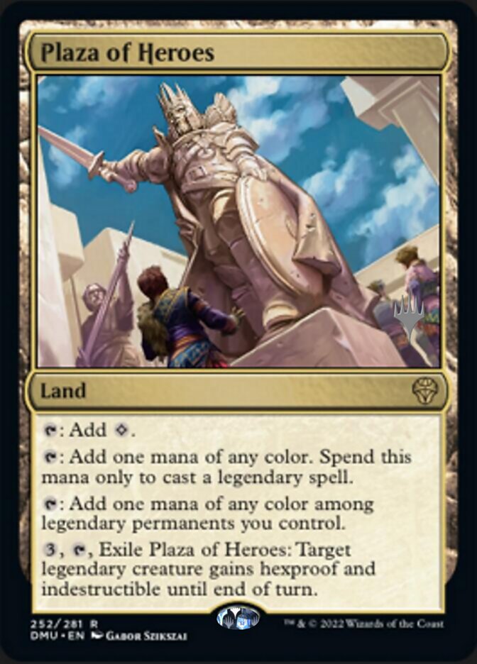 Plaza of Heroes (Promo Pack) [Dominaria United Promos] | Good Games Morley