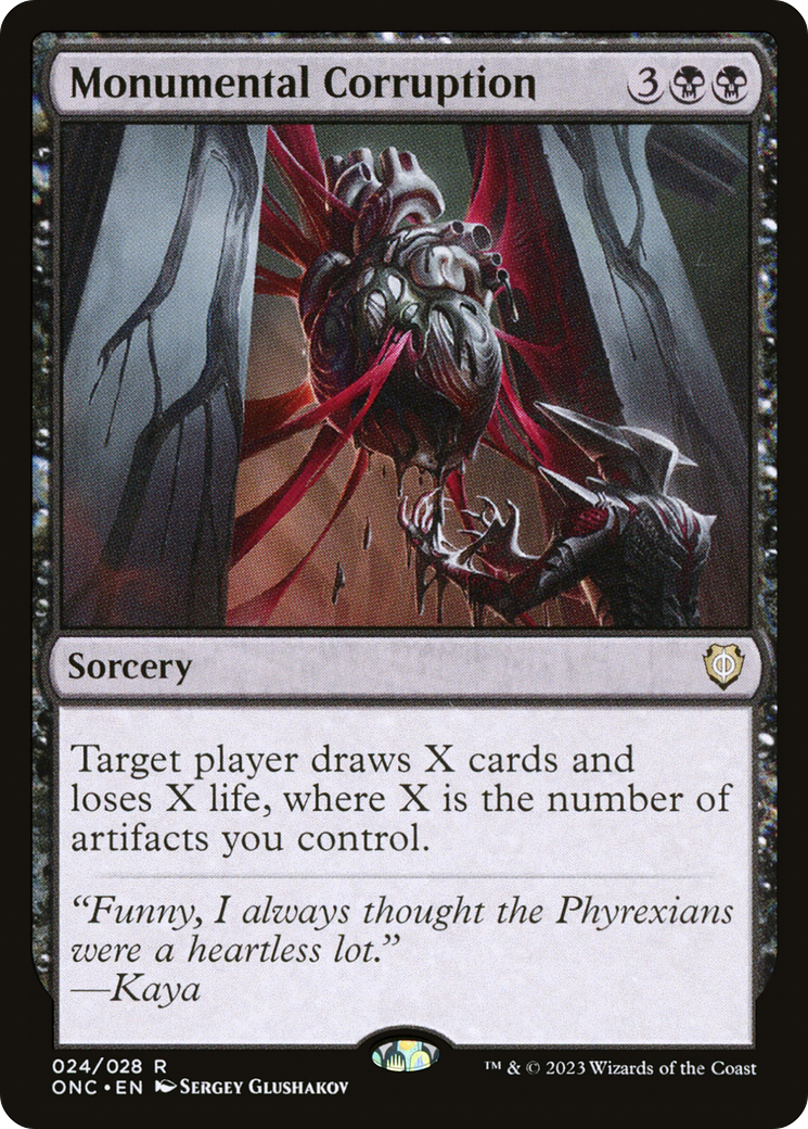 Monumental Corruption [Phyrexia: All Will Be One Commander] | Good Games Morley