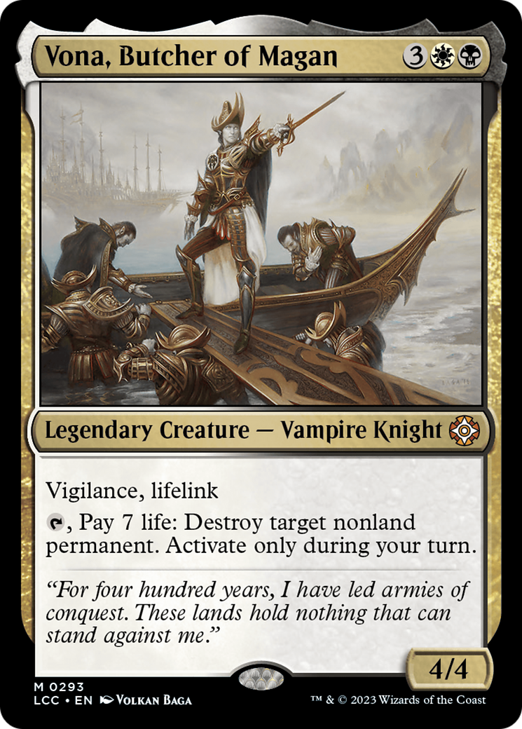 Vona, Butcher of Magan [The Lost Caverns of Ixalan Commander] | Good Games Morley