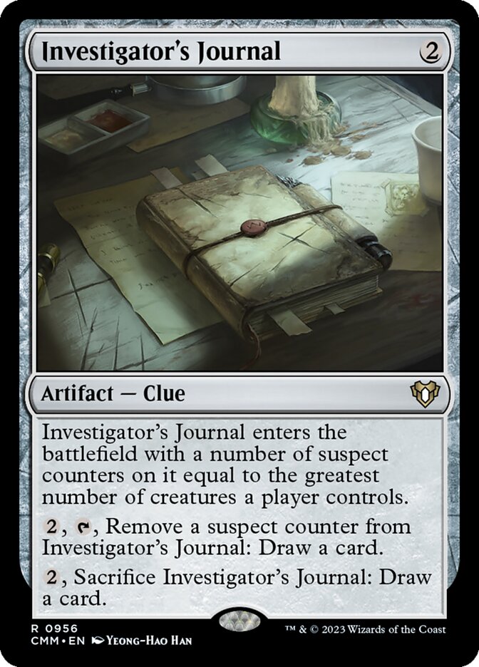 Investigator's Journal 956/451 (Commander Masters)  | Good Games Morley